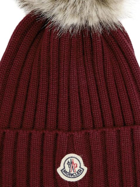 Moncler ribbed hat - Red - zdjęcie produktu nr 2