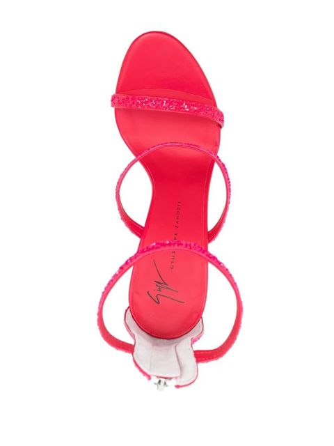 Giuseppe Zanotti Harmony glitter-detail heeled sandals - Pink