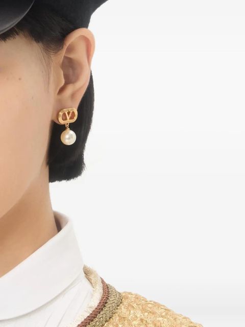 Valentino Garavani Ovalette drop earrings - Gold