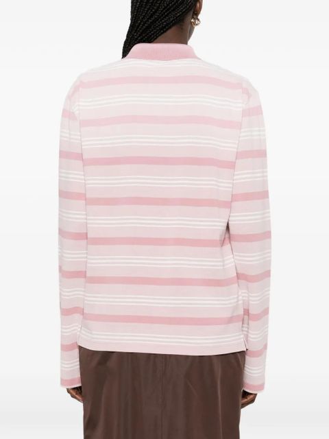 Prada striped long-sleeve top - Pink