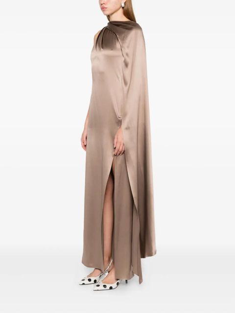 Max Mara draped maxi dress - Neutrals