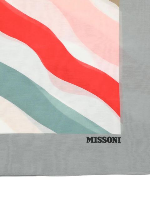Missoni wavy-design scarf - Grey - zdjęcie produktu nr 2