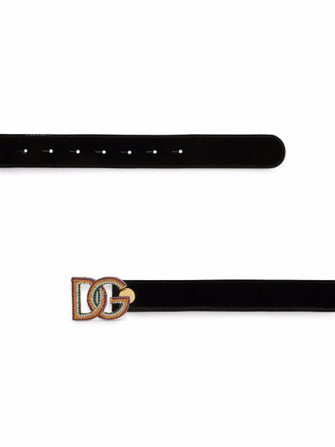 Dolce & Gabbana DG-logo patent leather belt - Black - zdjęcie produktu nr 2