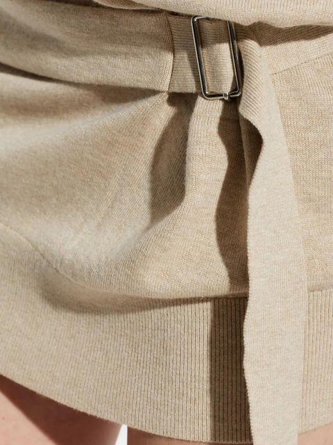 ISABEL MARANT Bathilde drape mini dress - Neutrals