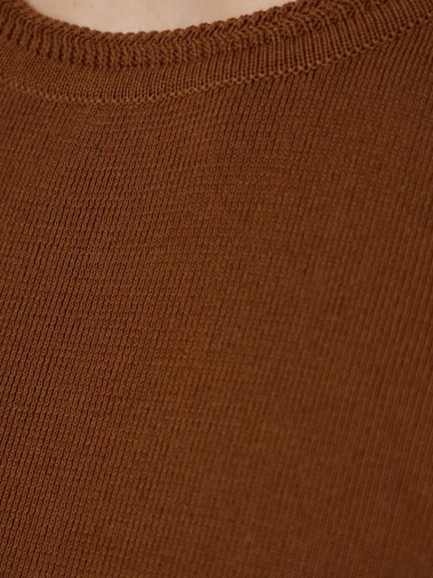 Max Mara ribbed cotton tank top - Brown