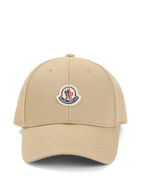 Moncler logo patch baseball cap - Neutrals - zdjęcie produktu nr 1