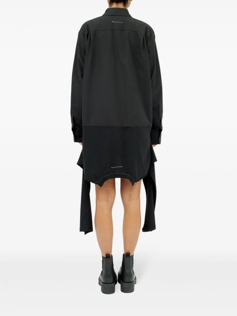 MM6 Maison Margiela cotton poplin shirt dress - Black - zdjęcie produktu nr 2