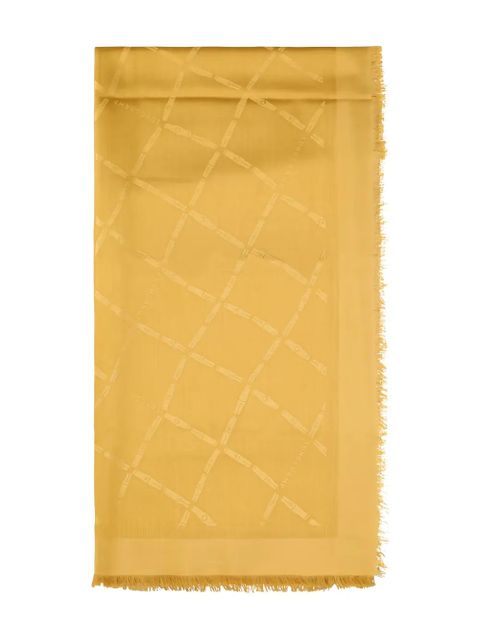 Longchamp fringed scarf - Yellow - zdjęcie produktu nr 1