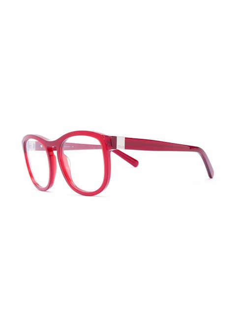 Chloé Eyewear acetate round framed glasses - Red - zdjęcie produktu nr 2