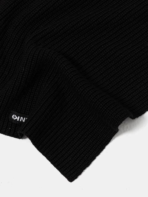 Pinko szalik z dodatkiem wełny damski kolor czarny gładki 105996 A2Z4