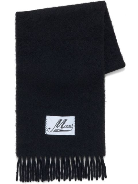 Marni brushed scarf - Black - zdjęcie produktu nr 1
