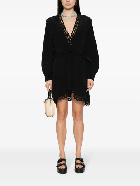 MARANT ÉTOILE Felie lace-trim dress - Black