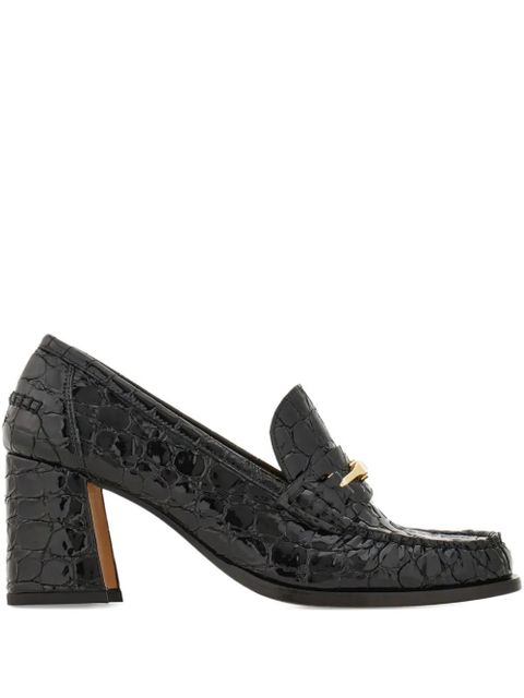 Ferragamo 70mm leather loafers - Black - zdjęcie produktu nr 1