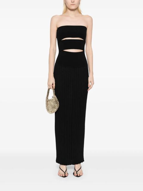 Christopher Esber asymmetric tank dress - Black