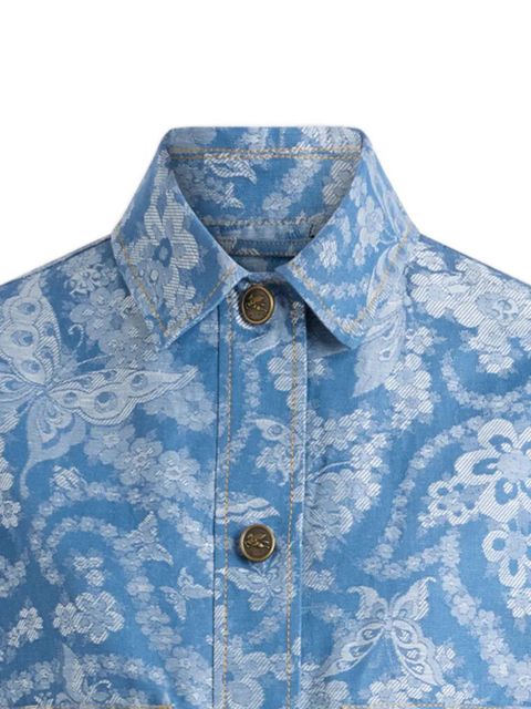 ETRO denim jacquard jacket - Blue - zdjęcie produktu nr 2