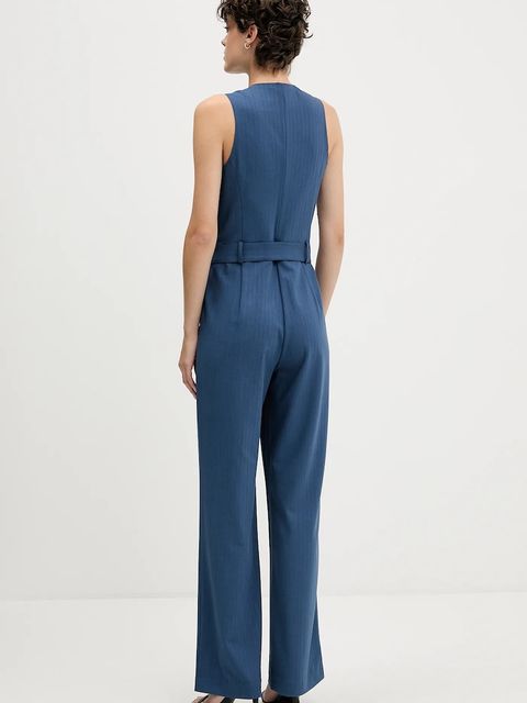 Sisley kombinezon kolor niebieski z dekoltem w szpic 41NDLT00P