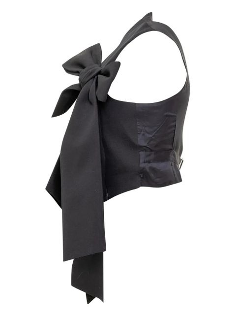 AMBUSH bow-embrllished gilet - Blue