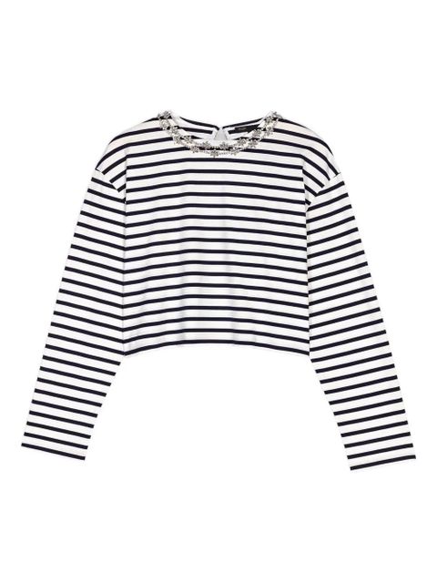 Maje striped long-sleeved T-shirt - White - zdjęcie produktu nr 1