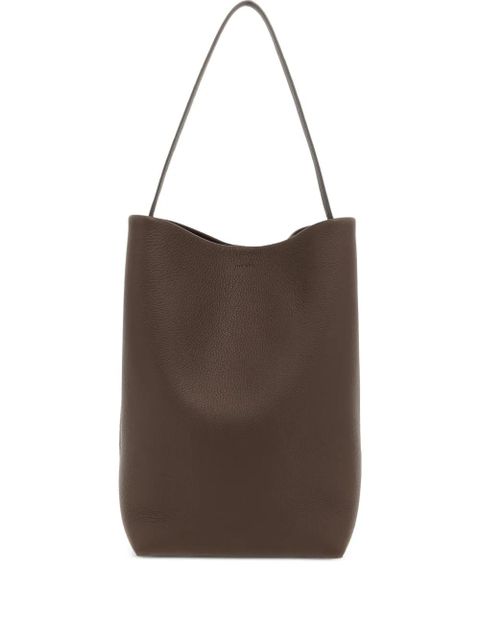 The Row N/S Park grain-leather shoulder bag - Brown - zdjęcie produktu nr 1