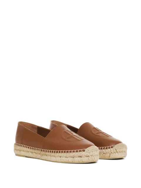 ANINE BING Paloma logo-embossed espadrilles - COG1 BROWN - zdjęcie produktu nr 2