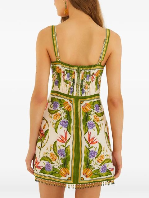 FARM Rio floral sleeveless dress - Neutrals