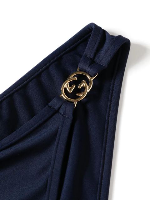 Gucci Interlocking G-plaque bikini - Blue