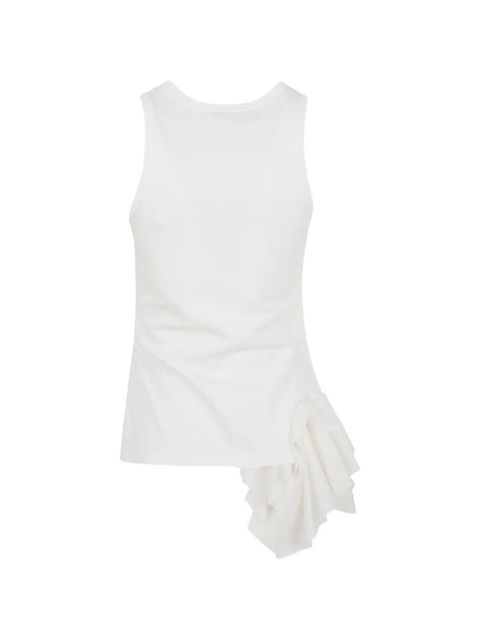 Alexander McQueen ruffled asymmetric shirt - White - zdjęcie produktu nr 2