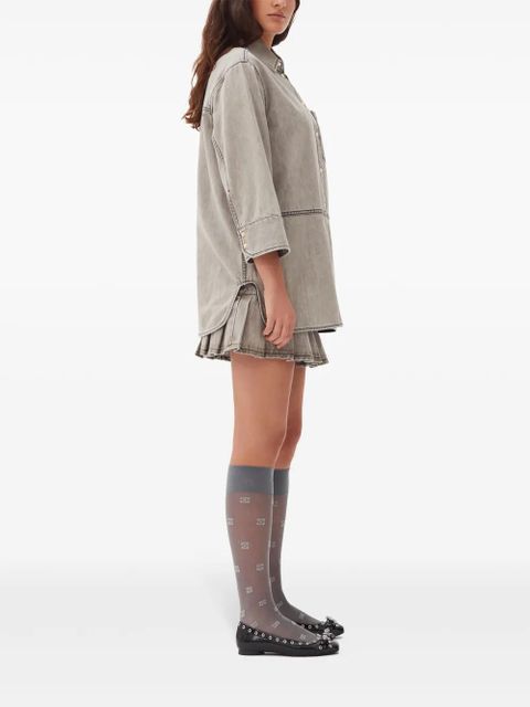 GANNI denim shirt - Grey