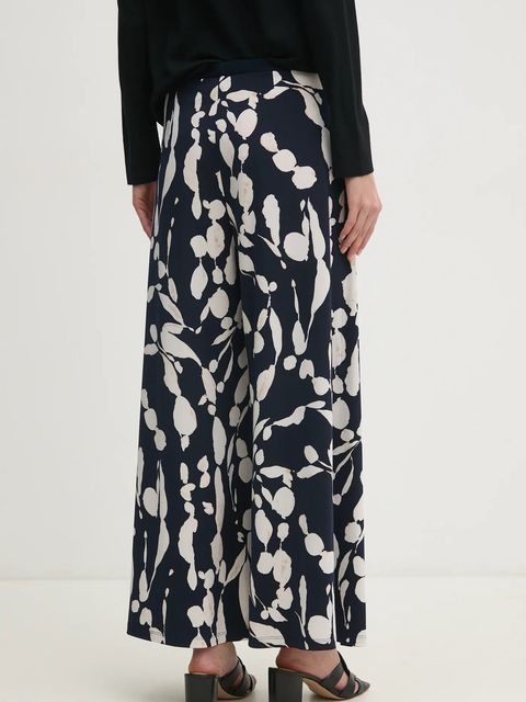 Joseph Ribkoff spodnie damskie kolor granatowy dzwony high waist 251252 - zdjęcie produktu nr 2