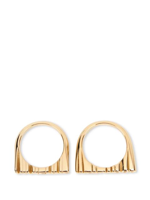 Vivienne Westwood logo-detail ring (set of two) - Gold - zdjęcie produktu nr 2