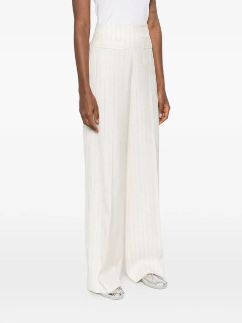 SANDRO striped palazzo pants - Neutrals