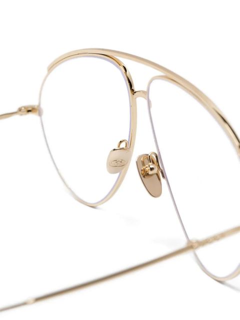 Gucci Eyewear pilot-frame glasses - Gold
