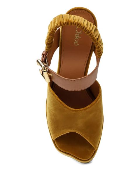 Chloé 95mm Aria sandals - Yellow