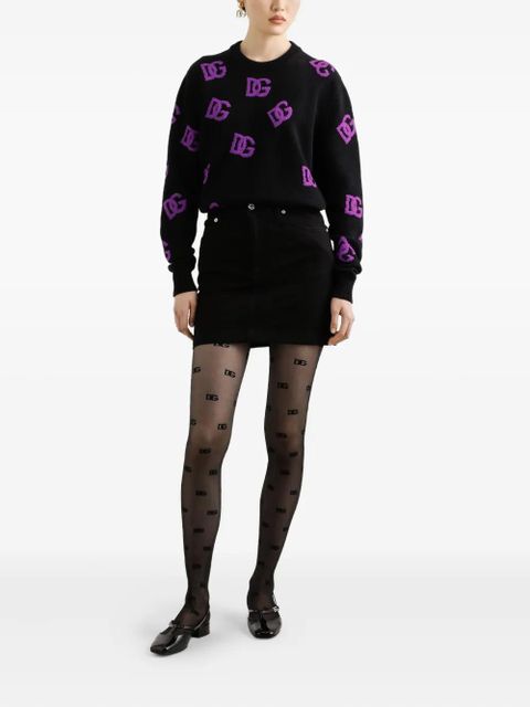 Dolce & Gabbana DNA wool DG-logo sweater - Black