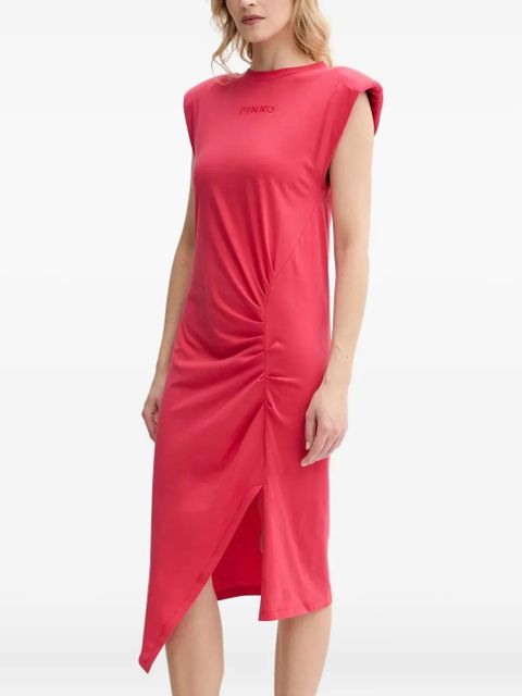 PINKO padded-shoulder side-split midi dress - zdjęcie produktu nr 1
