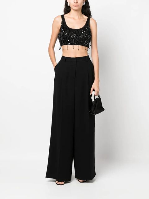 Simkhai Sanaz pleated palazzo pants - Black - zdjęcie produktu nr 2