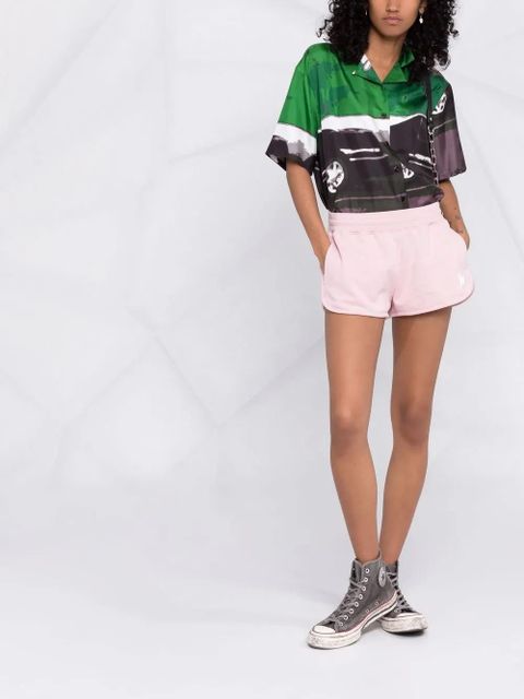 Golden Goose motif-print track shorts - Pink - zdjęcie produktu nr 2