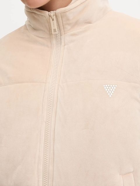 Guess kurtka COUTURE kolor beżowy zimowa V4BL03 K0232