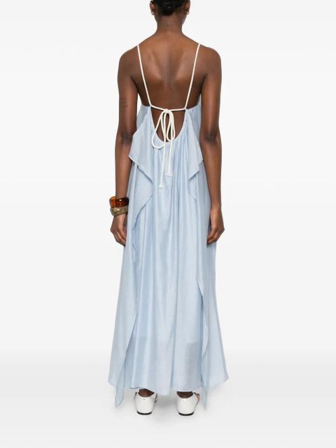 Eleh V-neck maxi dress - Blue