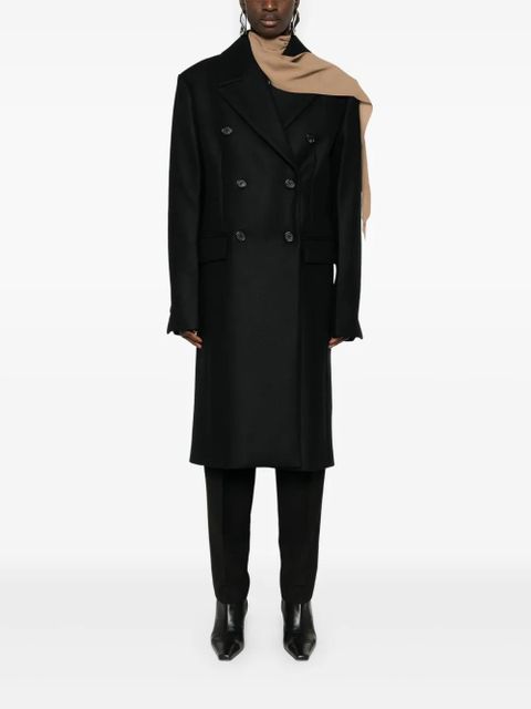 TOTEME Broad midi coat - Black - zdjęcie produktu nr 2
