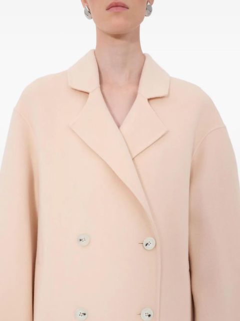 LouLou de Saison Borneo Lds double-breasted coat - Pink