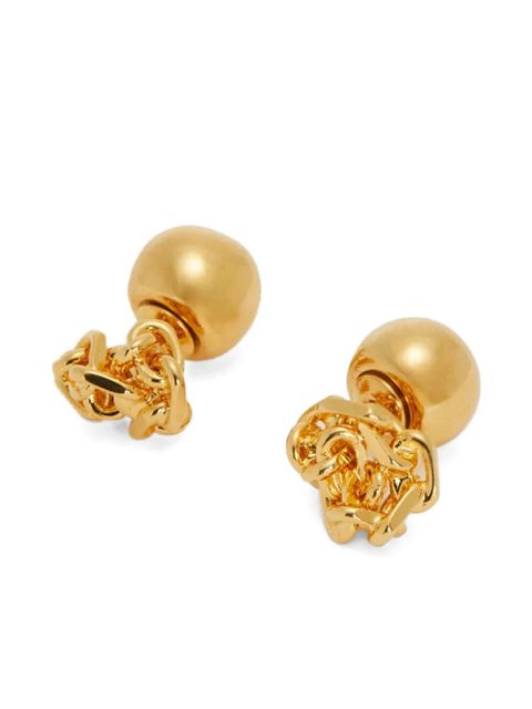 Jil Sander knots earrings - Gold