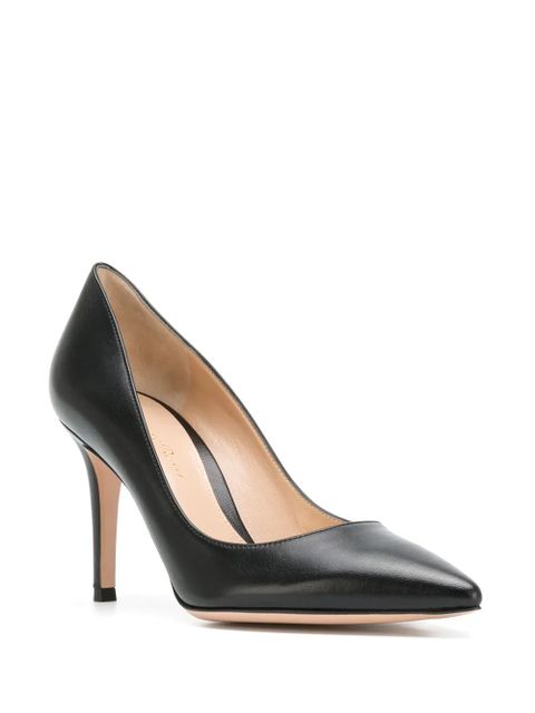 Gianvito Rossi Gianvito 85mm leather pumps - Black