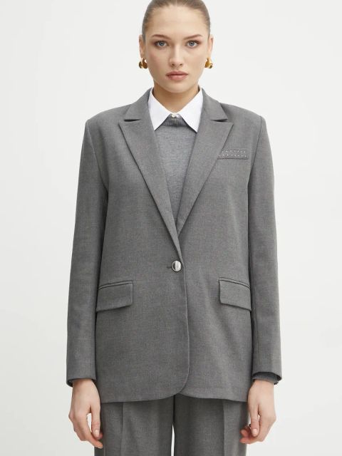 Morgan marynarka VANIS.F kolor szary jednorzędowa gładka VANIS.F