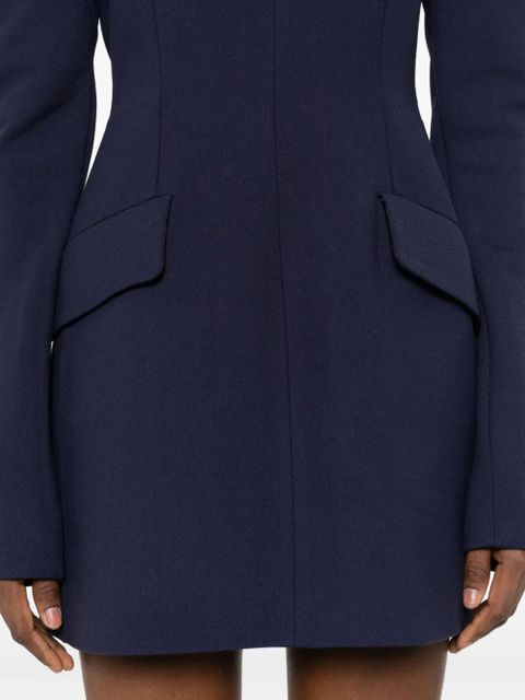 Sportmax SPXTEFRITE pockets high-neck mini dress - Blue