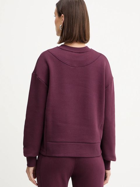 Patrizia Pepe bluza bawełniana damska kolor bordowy z aplikacją 2M4494 J079 - zdjęcie produktu nr 2