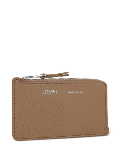 LOEWE grained leather card holder - Brown