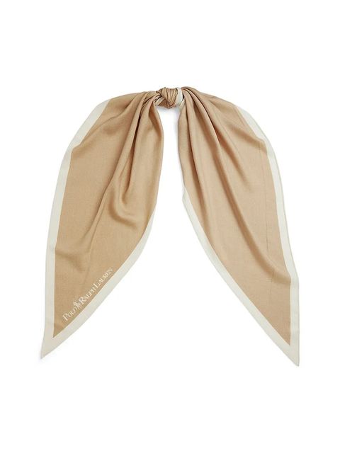 Polo Ralph Lauren szal z dodatkiem wełny damski kolor beżowy z nadrukiem 455981443 - zdjęcie produktu nr 1