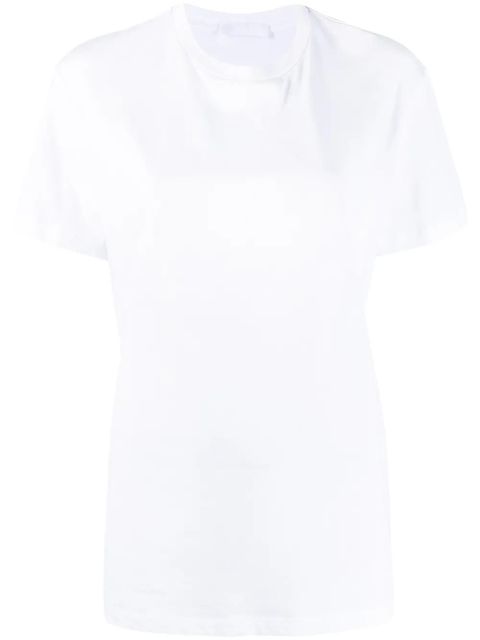WARDROBE.NYC round neck cotton T-shirt - White - zdjęcie produktu nr 1