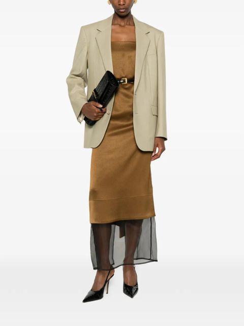 Saint Laurent flap-pocket blazer - Green - zdjęcie produktu nr 2